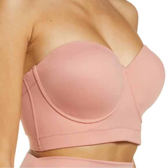 OMNIA Paratus Quartz Flexywire 5-Convertible Underwire Pink Bra Sz 40J - Picture 3 of 12